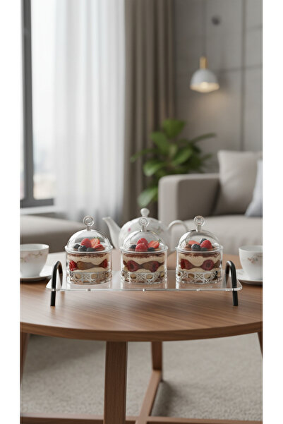 Generic A set of dessert and nut dishes with lids – an elegant touch for comp...