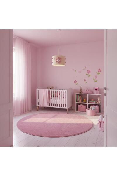 Elizim Home Lighting Makrome Ponpon Pembe Çocuk Avize