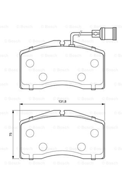 Bosch Σετ τακάκια φρένων, δισκόφρενο 0986424664 Audi A8 D2