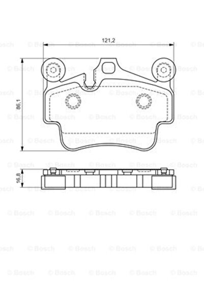 Bosch Σετ τακάκια φρένων, δισκόφρενο 0 986 494 567