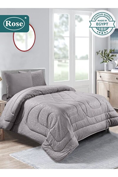 Rose طقم لحاف فلوري من الألياف الدقيقة، 4 قطع، يناسب سريرًا مفرد مقاس 120×200...