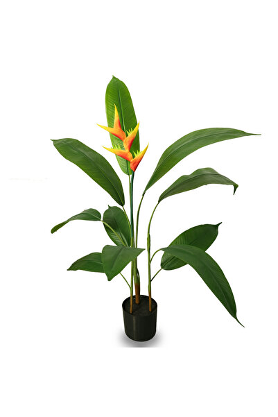 sharpdo Bird of Paradise, 120cm Tall, 10 Leaves, Artificial Green Potted Plan...