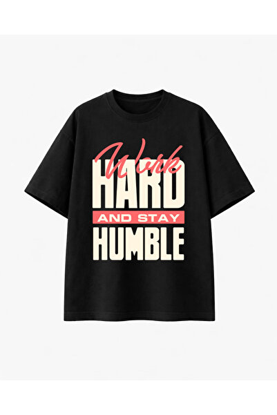 COMVİCHO تي شيرت هارد هامبل مطبوع أسود