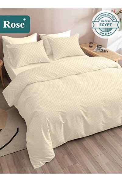 Rose Microfiber Jacquard Comforter Set 7 Pcs, Fits 200x200 cm King Size Bed, ...