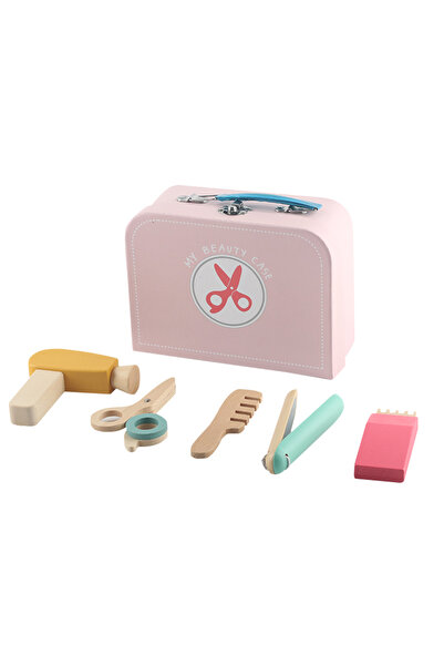 Toybox Kids Makeup Set for Girls, Wooden Makeup Case, Makeup Toy for Role Play