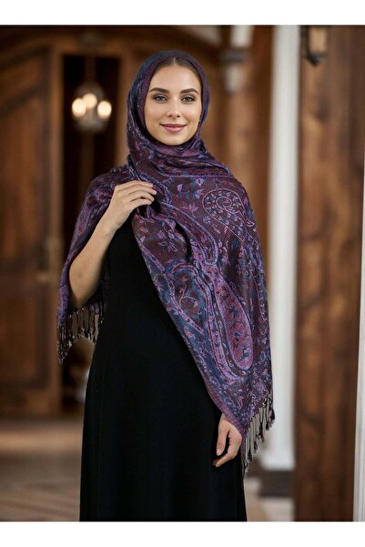 Generic Women Fashion Scarf Shawl with Tassel Cashew Printed Scarf Muslim Hea...