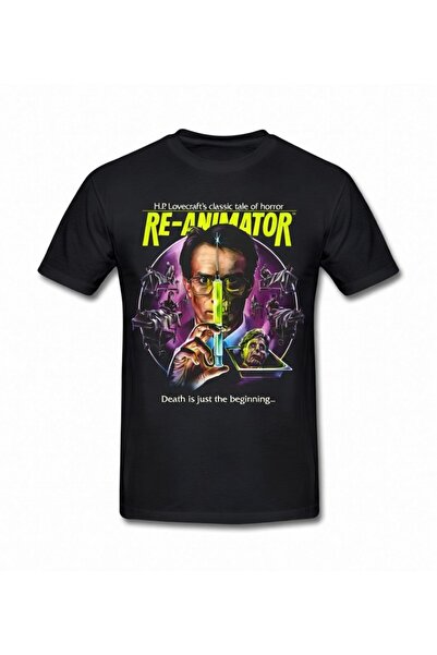 COMVİCHO Reanimator Printed Black t Shirt