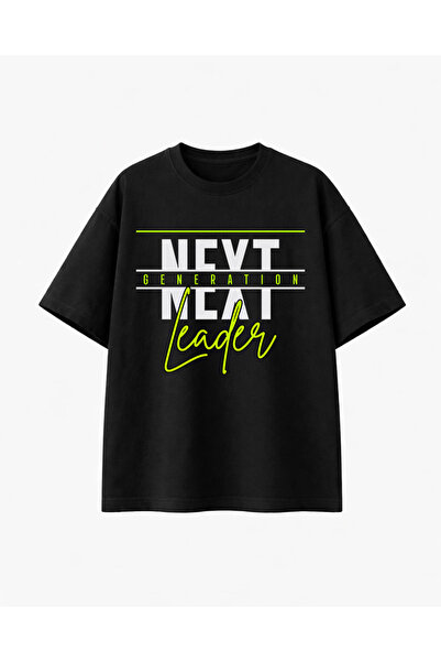 COMVİCHO Next Generation Printed Black T-Shirt