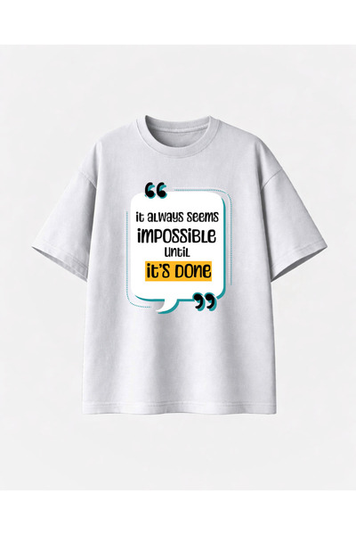 COMVİCHO Done Printed White Tshirt