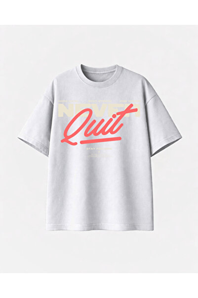 COMVİCHO لا أنتبه إلى ذلك أبدًا مطبوع تي شيرت أبيض