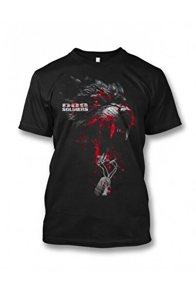 COMVİCHO تي شيرت دوج سولجرز 2 مطبوع أسود