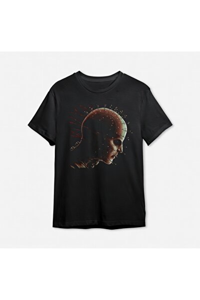 COMVİCHO Hellraiser Printed Black t Shirt