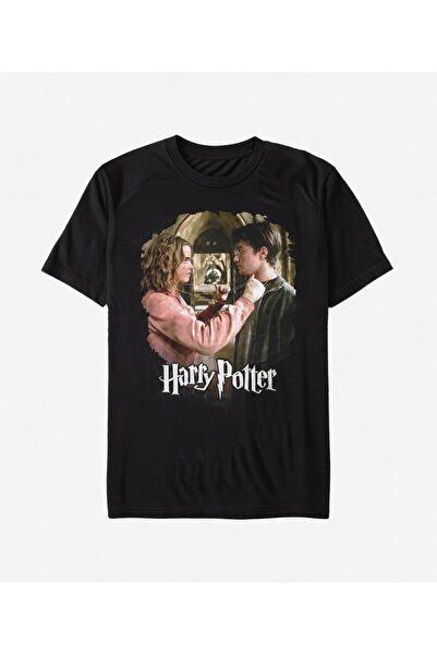 COMVİCHO تي شيرت هاري بوتر مطبوع أسود