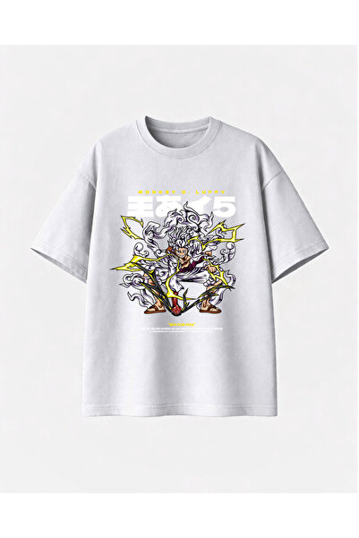 COMVİCHO تيشيرت لوفي جير مطبوع أبيض