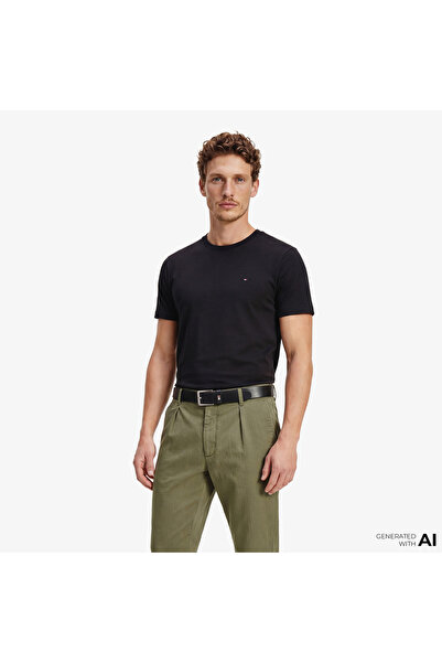 Tommy Hilfiger Elevated Essentials Erkek Siyah T-Shirt