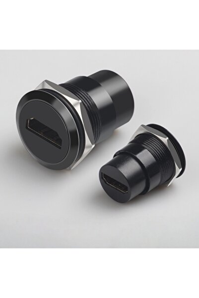 Choice16 HDMI black 1pc Metal Round Sket Module D Type RJ45 Straight Through ...