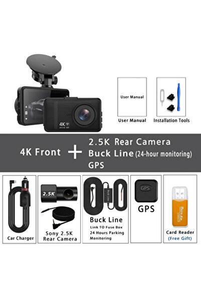 Choice10 كاميرا أمامية وخلفية بدقة 4K (3840*2160 بكسل) مزودة بتقنية واي فاي و...