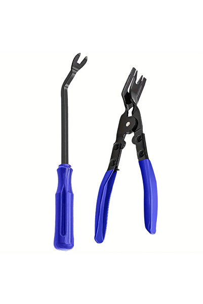 Choice طقم أدوات إزالة الأجزاء الداخلية لأبواب السيارة (قطعتان، أزرق): مفك بر...