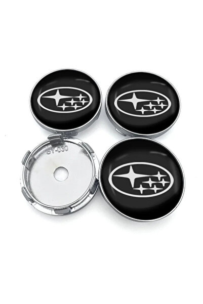 Choice سوبارو - 4 قطع، أغطية مركزية لعجلات السيارة مقاس 60 مم، ملصقات شعار لس...