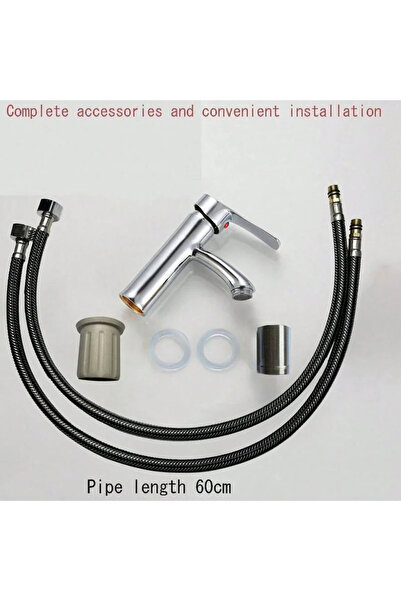 Choice صنبور حمام فضي من الفولاذ المقاوم للصدأ، قطعة واحدة/طقم، صنبور سطح مكت...