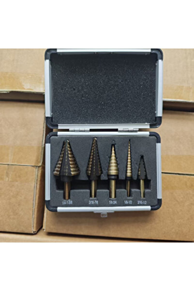 Choice علبة تحتوي على 5 قطع من رؤوس مثقاب فولاذية عالية السرعة من أزرق بلون ا...