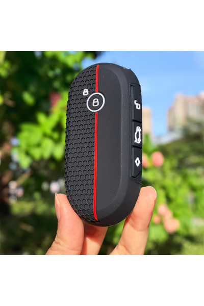 Choice black 4 Butt Silicone Car Remote Key Case Remote Flip Key FOB Shell fo...