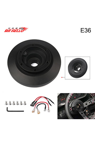 Choice E36 E36 Short Boss Hub Adapter Kit Black Aluminum Quick Release Hub Ad...