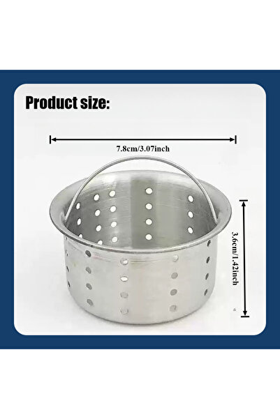 Choice Light Grey Stainless steel kitchen sink filter basket filter, suitable...