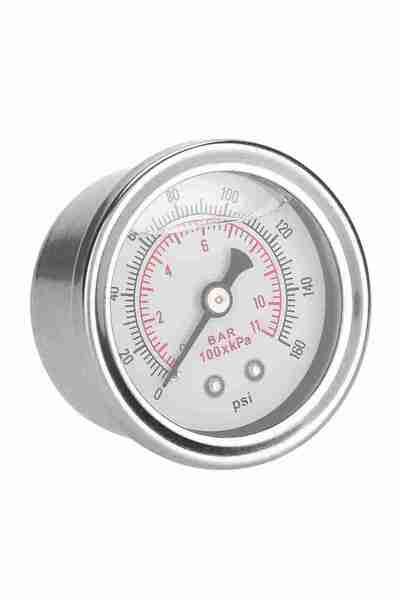 Choice As picture shown Liquid-Filled Fuel Pressure Gauge Regulator 0-160PSI/...