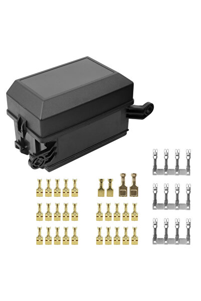 Choice قطع غيار سيارات سوداء، صندوق فيوزات ومرحلات بستة اتجاهات، ملحقات طرفية...