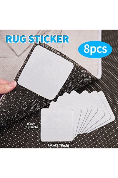 Choice 8 قطع (4/8 قطع) شريط لاصق مانع للانزلاق للانزلاق سجاد ، قابل للغسل، وس...