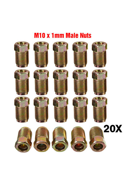 Choice مجموعة من 20 وصلة لخطوط فرامل السيارات، مقاس 3/16 بوصة لكل أنبوب فرامل...