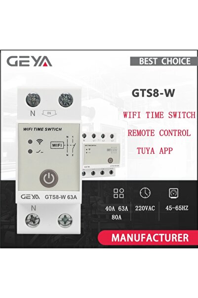 Choice مفتاح تحكم لاسلكي ذكي يعمل بتقنية الواي فاي من نوع GEYA GTS8-W، بقدرة ...