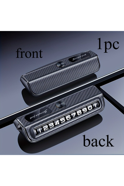 Choice لوحة سيارة مؤقتة بنمط ألياف الكربون، زينة للسيارة، رقم السيارة