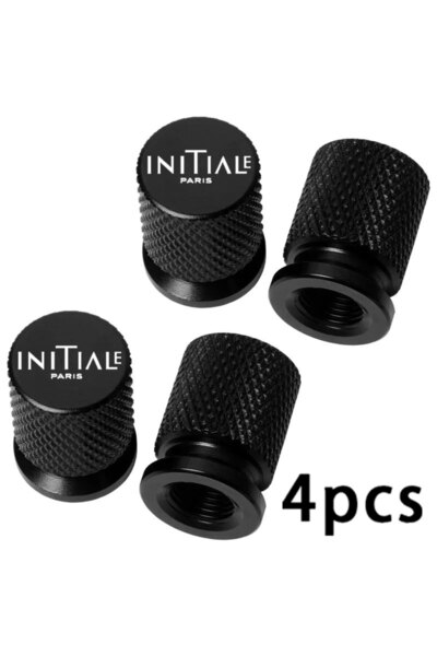 Choice9 مجموعة أغطية صمامات إطارات السيارات الملونة من إنيشال باريس، 4 قطع، ل...