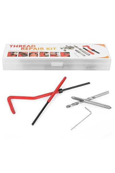 Choice مجموعة إصلاح الخيوط المكونة من 25 قطعة، مقاس M4، مع علبة بلاستيكية شفا...