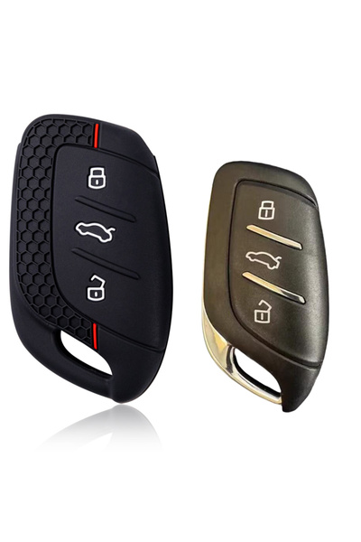 Choice black New 3 Butt Silicone Car Key Cover Case Fob For MG 4 2023 Mg4 Ev ...