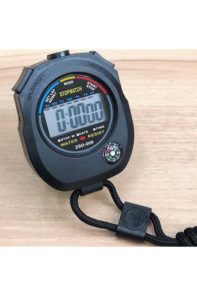 Choice مؤقت ساعة توقيت رقمي متعدد الوظائف باللون الأسود - شاشة كبيرة تعرض الت...