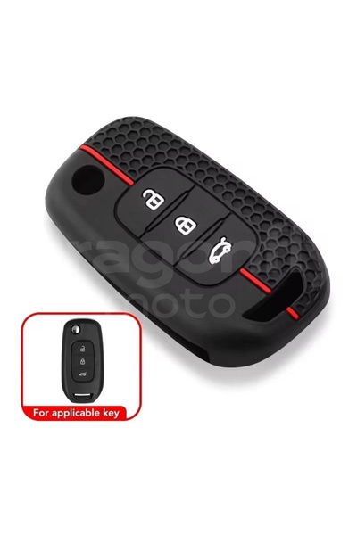 Choice 3 button silicone car remote key case cover for Renault Sandero Stepwa...