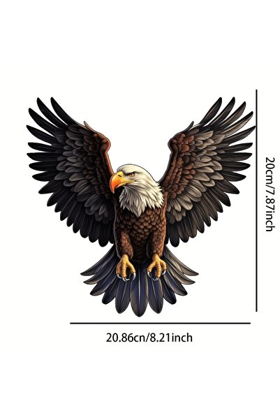 Choice ملصقات سيارة ثلاثية الأبعاد عالية الدقة على شكل نسر طائر، مقاس 20.86 ×...