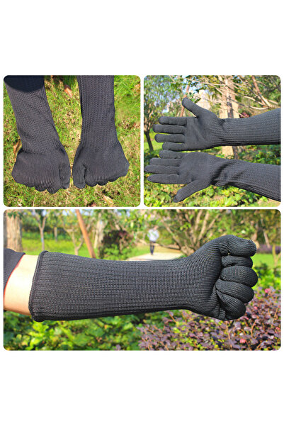 Choice قفازات سوداء مقاومة للقطع، عالية الأداء، مستوى حماية 5، مزودة بسلك فول...