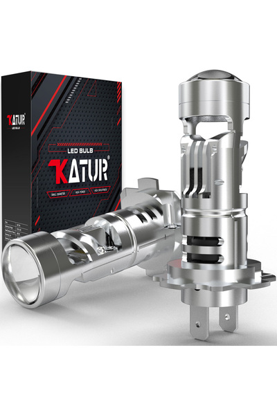 Choice مصباحان LED من نوع H7 KATUR، بقوة 30000 لومن، سطوع 800%، لون أبيض زينو...