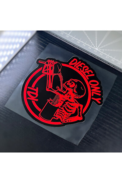 Choice1 ملصقات سيارات مقاومة للماء، مقاس 11.8 × 12 سم، لون أحمر، مخصصة لمحركا...