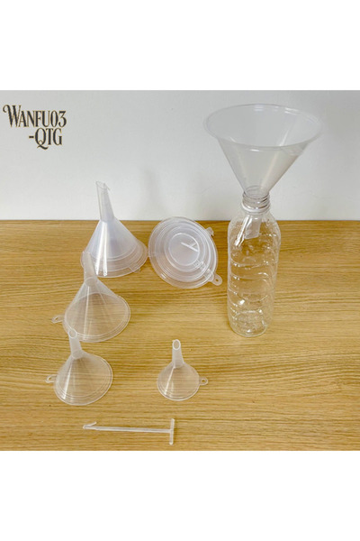 Choice مجموعة جديدة من 4 قطع من الأقماع البلاستيكية الشفافة القابلة لإعادة ال...