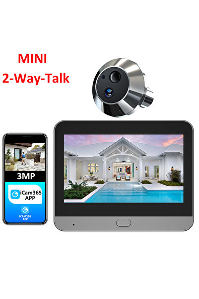 choice2 كاميرا باب رقمية صغيرة ذكية بدقة 3 ميجابكسل وذاكرة 32 جيجابايت، تعمل ...