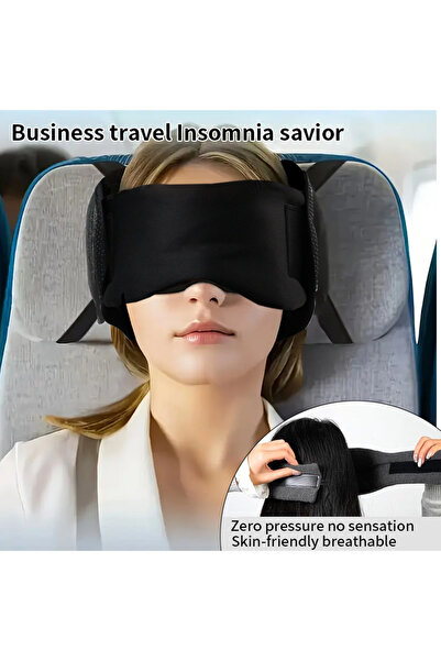Choice black Travel Neck Pillow with Eye Mask Sleep Support Multi-Function In...
