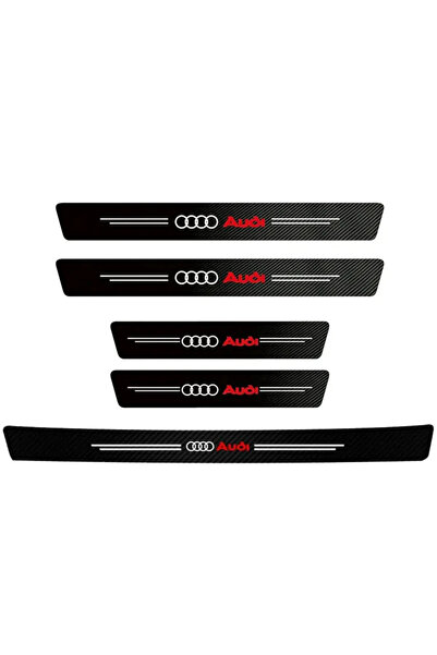 Choice 5Pcs-Audi Car Door Carbon Fiber For Audi S Line A1 A3 A4 A6 A7 Q3 Q5 Q...