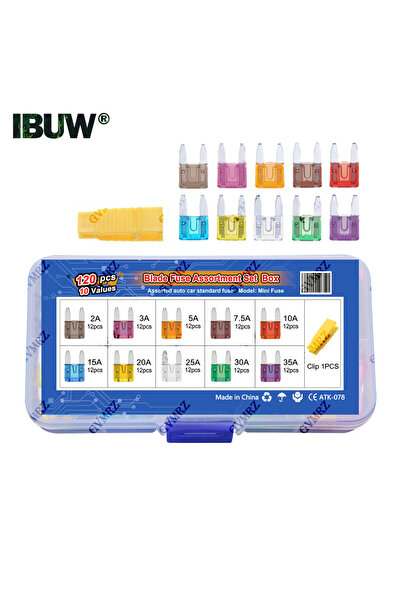 Choice5 مجموعة فيوزات صغيرة للسيارات مكونة من 120 قطعة، فيوزات شفرات أوتوماتي...