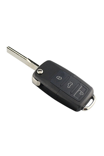 Choice 1 PCS Black 3 Butt Blank Car Keys for Beetle/Caddy/Eos/Golf/Jetta/Polo...