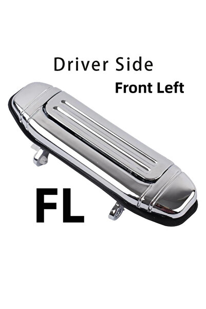 Choice1 مقابض أبواب خارجية أمامية يسارية مطلية بالكروم لسيارة ميتسوبيشي باجير...